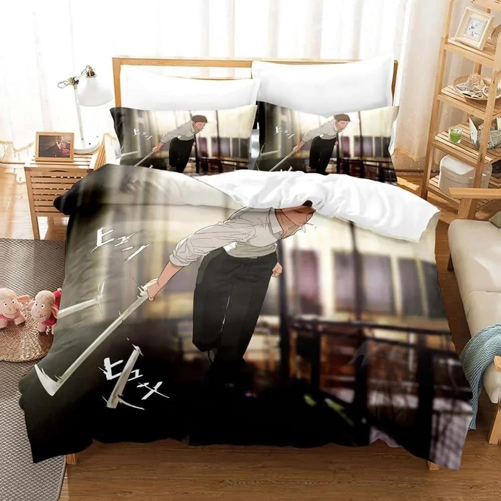 3D Cartoons J-Jujutsu K-Kaisens Kento N-Nanamis Bedding Set Single Twin Full Q-Queens King Size Bed Set Adult Kid Bedroom Duvet Cover Sets