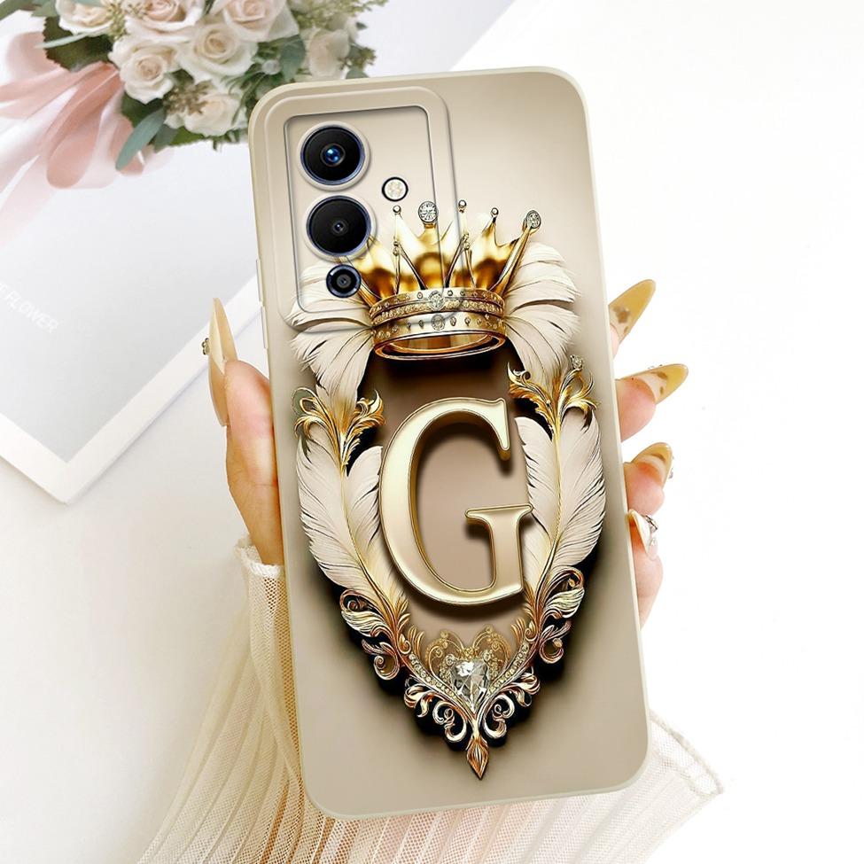 Чехол для телефона Infinix Note 12 5G X671 12Pro 5G X671B Чехол для Infinix Note 12 Pro 5G Роскошные буквы 2D Расписной силиконовый корпус