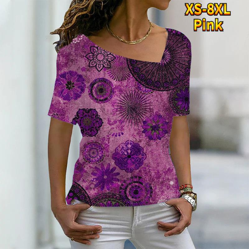 Летняя тонкая базовая повседневная футболка, элегантная женская популярная футболка с короткими рукавами и принтом, новая модная сексуальная уличная одежда XS-8XL