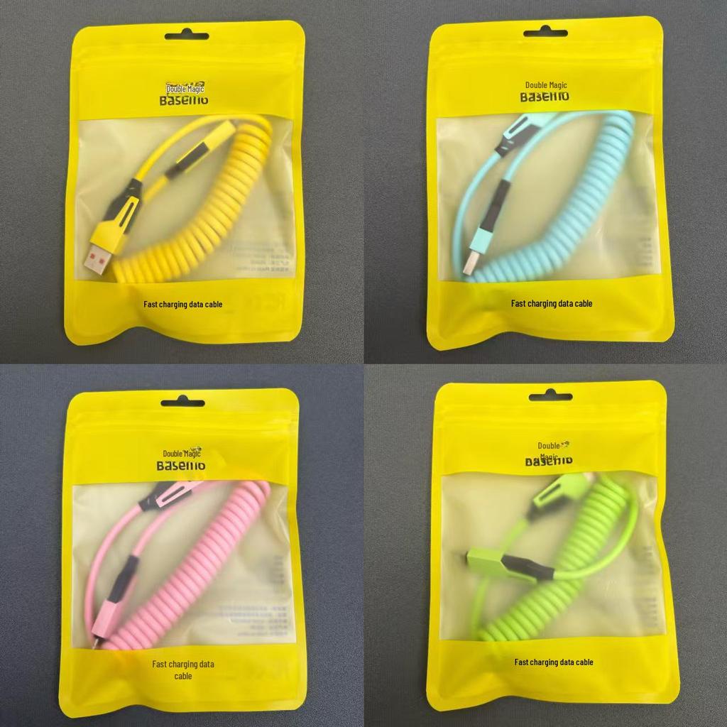 27 Вт Apple True Fast Charge: Телескопический кабель 4-в-1 мощностью 65 Вт для iPhone 16 и Huawei