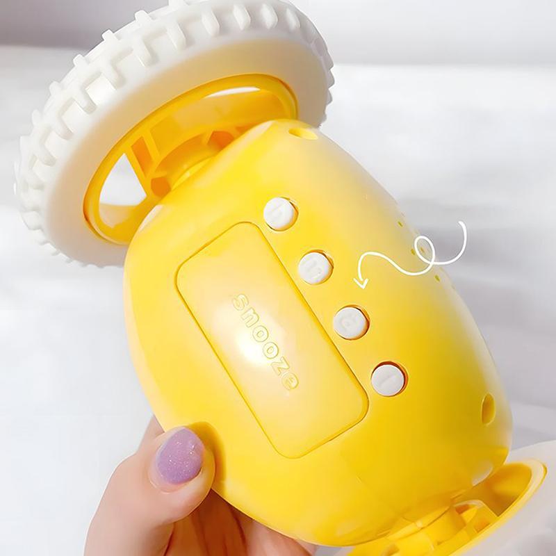 Будильник Бегущий Будильник Двигается Прыгает Катится Убегает Легко Настраивается Умный Цифровой Будильник на Колесиках, Для Крепко Спящих