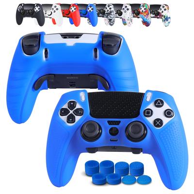 Контроллер JYXETOV PS5 Edge без силикона можно заряжать с помощью оригинального чехла с рисунком печати, эргономичный, защитный, с 8-кнопочной крышкой, зарядным устройством,