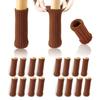 Set of 16 Chair Leg Covers, 15cm Long, Double-knit with Built-in Silicone Anti-slip Pads, Compatible with Round Legs with Felt. Protects Table, Chair,