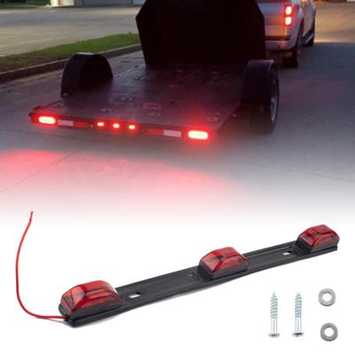 Габаритный фонарь ярко-красный 9 светодиодов ID Light Bar Задний стоп-сигнал со светоотражающей лентой для грузовика