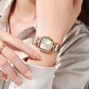 Fashion 2025 Women's Simple Small Square Quartz Watch Luxury Ladies Stainless Steel with Gold Strap Business Clock Wristwatch
