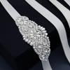 Ribbon Wedding Belt Silver Bridal Sashes Fashion Bridal Belt  Wedding