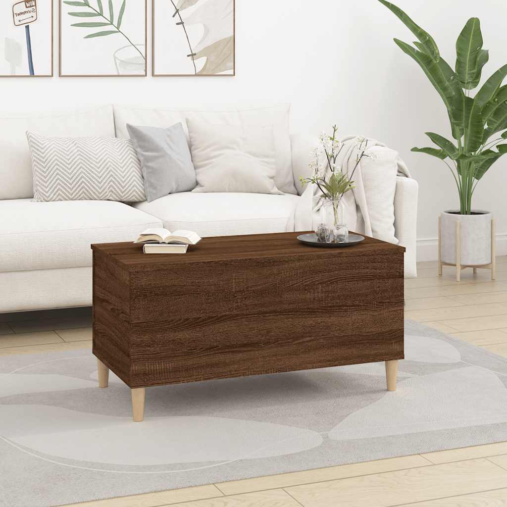 Vidaxl Кофейный столик, Коричневый дуб, 90x44,5x45 см