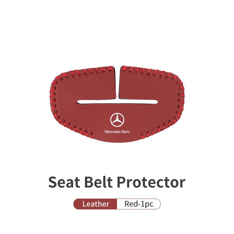 CEV5 Car Seat Belt Buckle Protector Anti-Scratch Adjusting Clip For Benz AMG A C E S G Class W201 W210 W108 W204 W205 W203