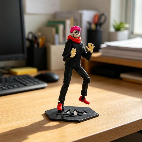 3D-печатная аниме-фигурка действия, модель мультяшного персонажа с подвижными суставами, позируемая фигурка, коллекционная игрушка, украшение, подарок для любителей аниме