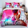 Street Fighter Retro Game Gamer Comforter Bedding Set,Duvet Cover Bed Set Quilt Cover Pillowcase,king Queen Size Bedding Set Boy
