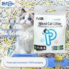 Puli Xiaomi Дезодорирующий комкующийся наполнитель для кошачьего туалета, молочный аромат, низкопыльный, смесь бентонита и тофу