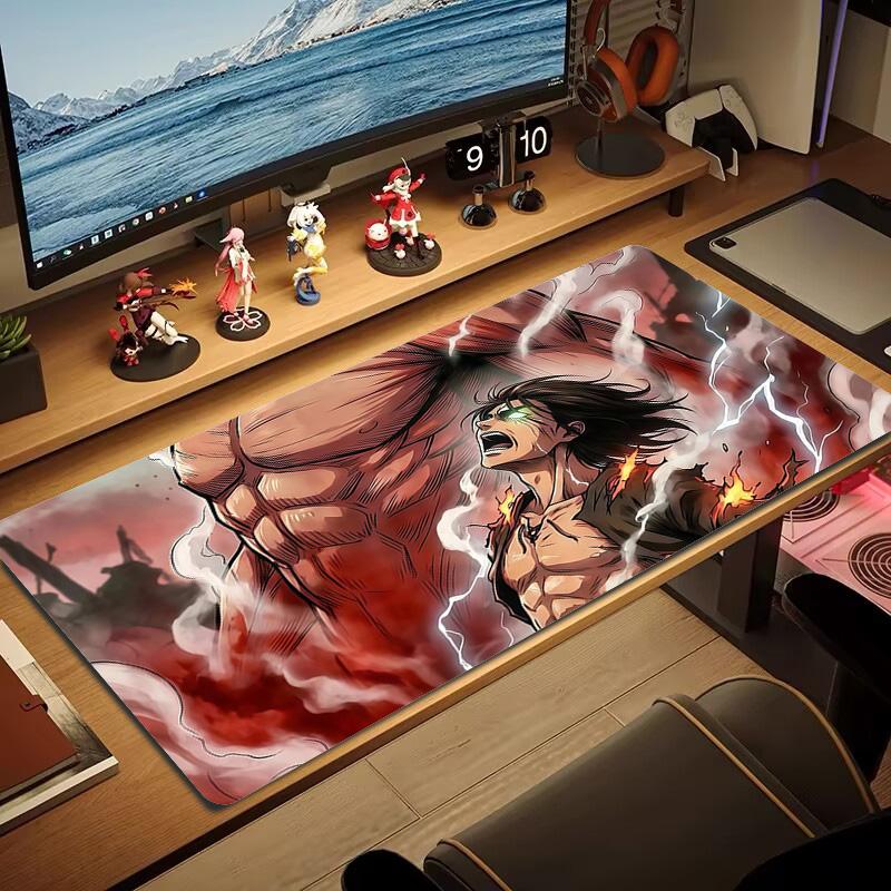 Attack on Titan2 Print Cushion Non-slip Laptop Tablet Big Mousepad XXL Mat Mini PC Playmat With Lock edge