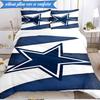 Dallas Cowboys  3pcs Bedding,Including 1pc Duvet Cover And 2pcs Pillowcases Perfect for Christmas,Ideal for Bedroom, Dormitory