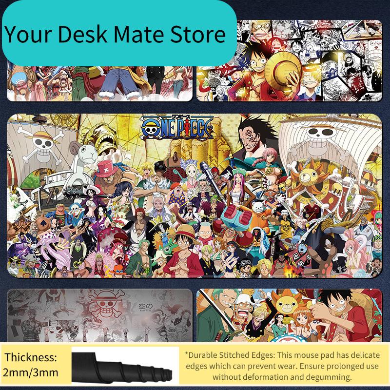 One Piece All Characters Large Gaming Mouse Pad with NonSlip Base Anime Desk Mat for Gamer and Office Decor
