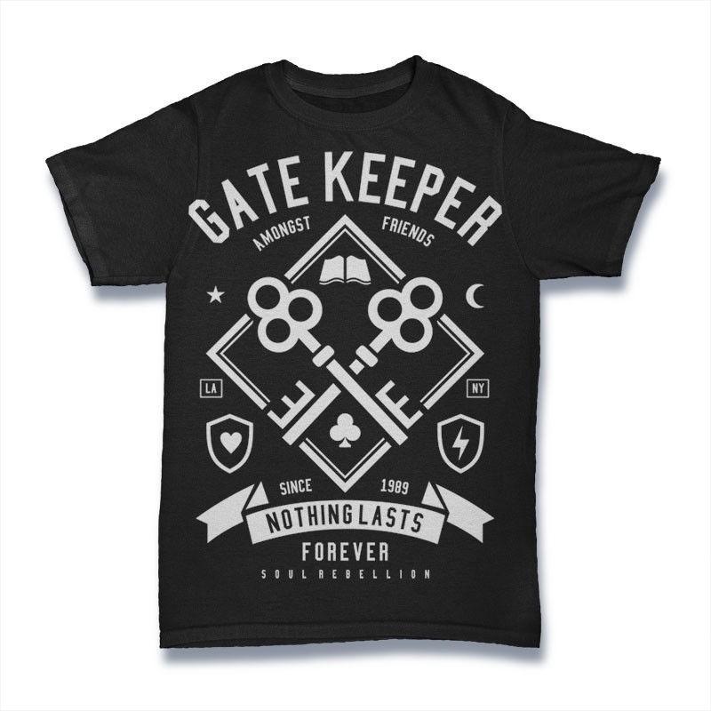 Gate Keeper T-Shirt. 100% Cotton Premium Tee NEW