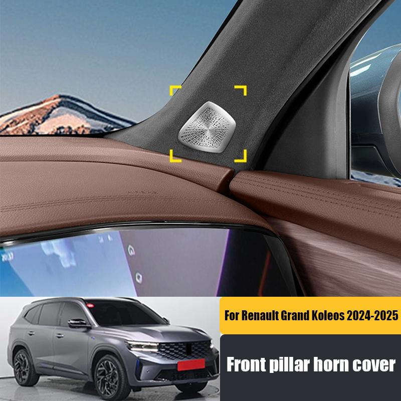 Для Renault Grand Koleos 2024 Защитная накладка на переднюю стойку (A-pillar) для динамика, накладка на аудиопанель передней стойки, детали для модификации интерьера