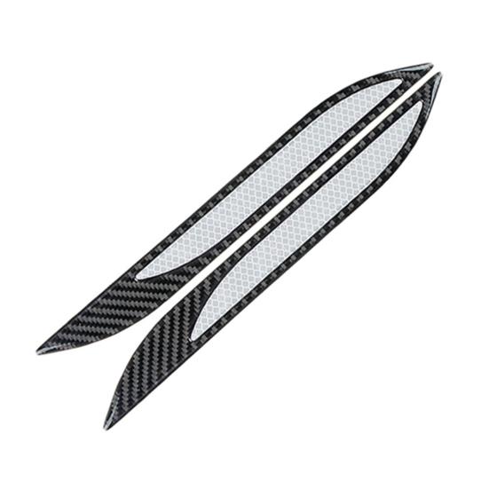 1 Pair Anti-slip Car Reflector Tape High Brightness Convenient Auto Accessories Strip Reflective