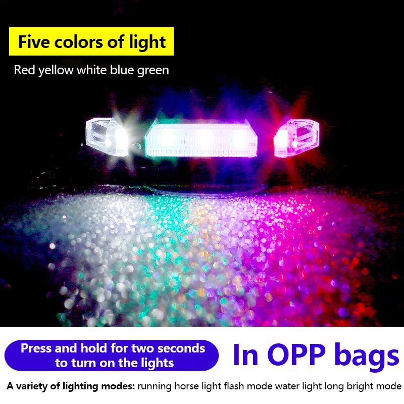 Led Mountain Bike Luggage Rack Light Waterproof Bicycle Rear Seat Reflective Taillight Night Ridding Safety Warning Reflector