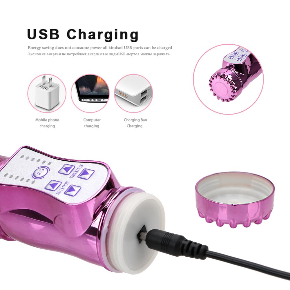 Вибратор-кролик, телескопический фаллоимитатор, вибратор, точка G, клитор, AV-палка, стимулятор, вагинальный массажер, секс-игрушки для женщин и женщин