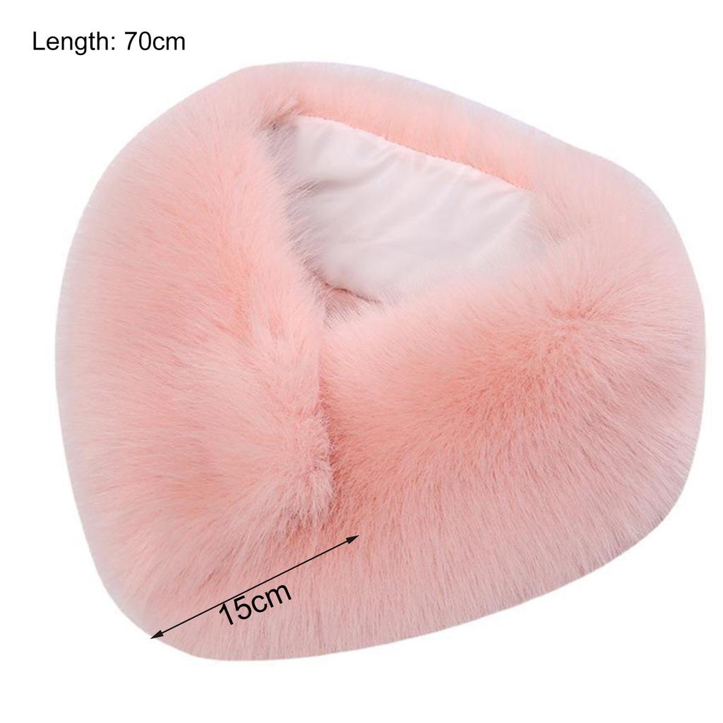 Утолщенный шарф из искусственного меха, классический дышащий незамерзающий воротник зимнего пальто