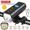 Солнечный велосипедный фонарь 2000 мАч USB перезаряжаемый 1000 лм MTB горный шоссейный велосипед передний фонарь 8 режимов фонарик аксессуары для велосипедного фонаря