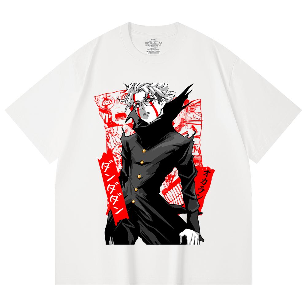 230 Gsm 100% Cotton Dandadan V35 Okarun Print Unisex Heavy Cotton T Shirt