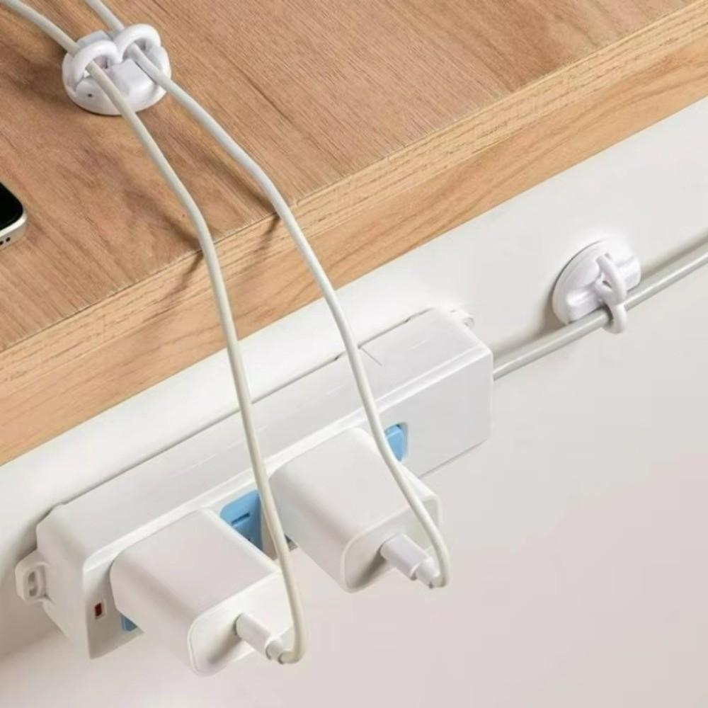360° Rotating Cable Organizer Magnetic Cable Clips New Data Line Management Home Bedroom Office