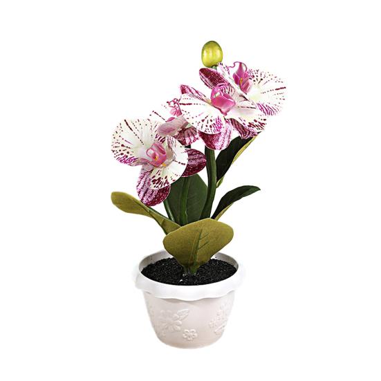 Поддельное растение в горшке, реалистичное моделирование цветов, яркие цвета, искусственная бабочка, орхидея, бонсай для украшения дома, секс-одежда для взрослых