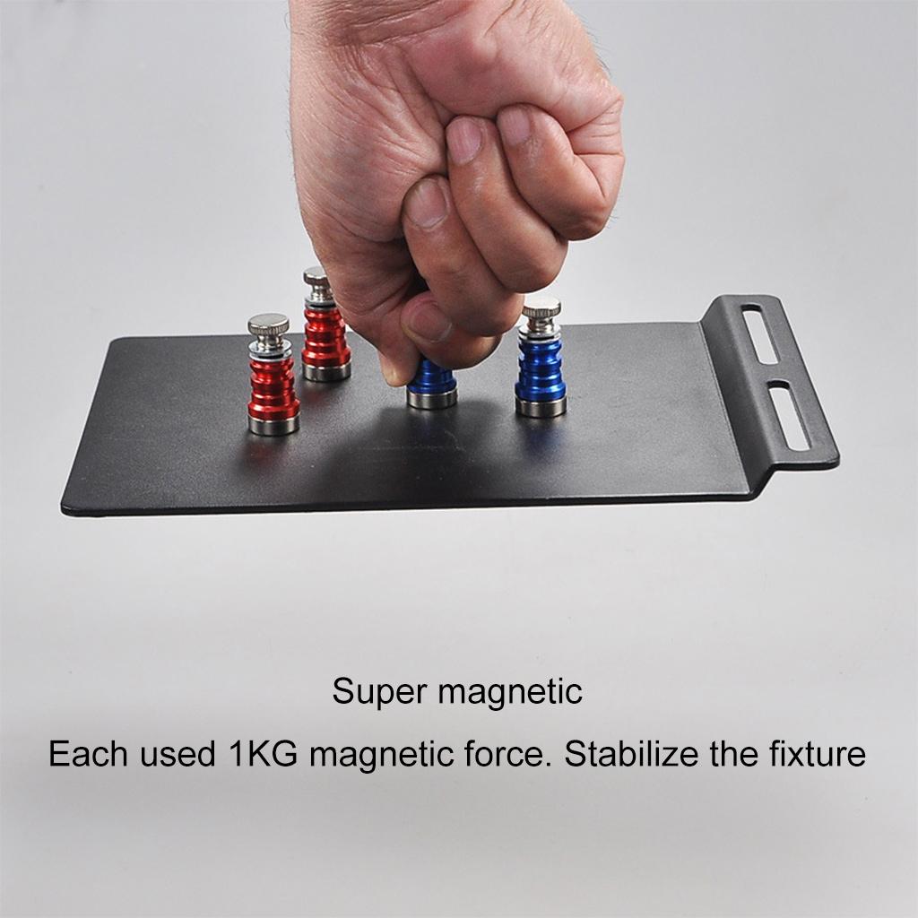 PCB Magnifier Magnetic Circuit Board Clip LED Magnifying Lamp 2 Arms Helping 360°Degree Flipping with Magnifying
