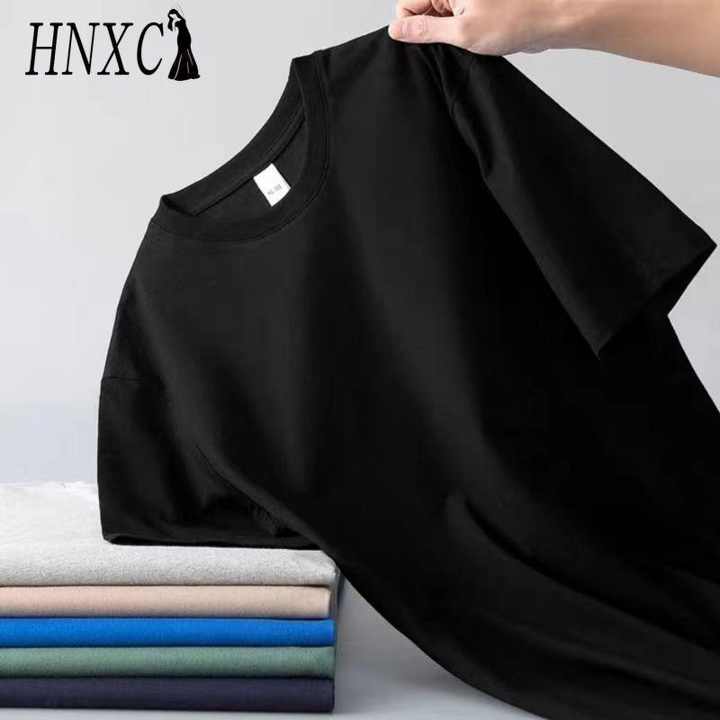 Футболка с коротким рукавом из хлопка HNXC, мужская модная свободная рубашка с коротким рукавом и принтом «Сострадательная рубашка»