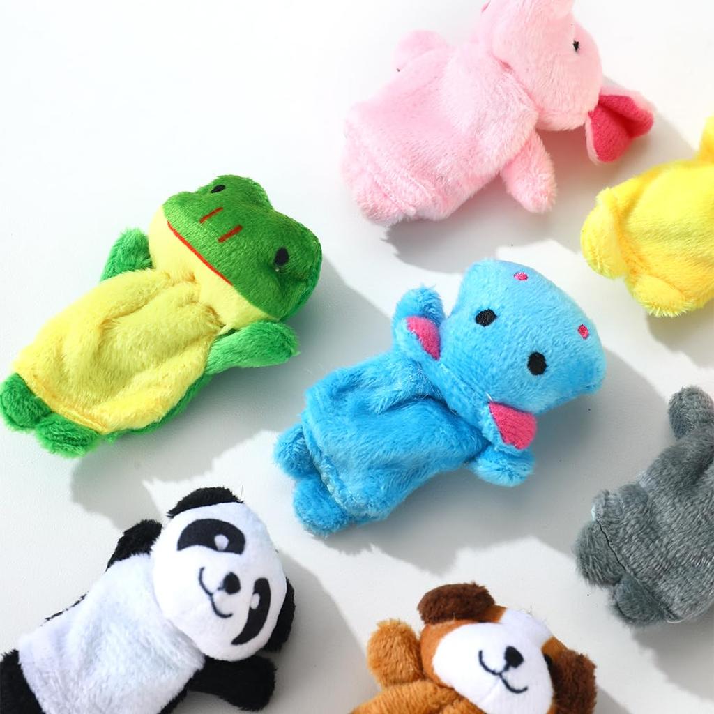 Набор кукол-животных Zepden, Пальчиковые куклы, Пальчиковые куклы-животные, Развивающие пальчиковые куклы, Тканевые пальчиковые куклы, Развивает воображение, Детский праздник