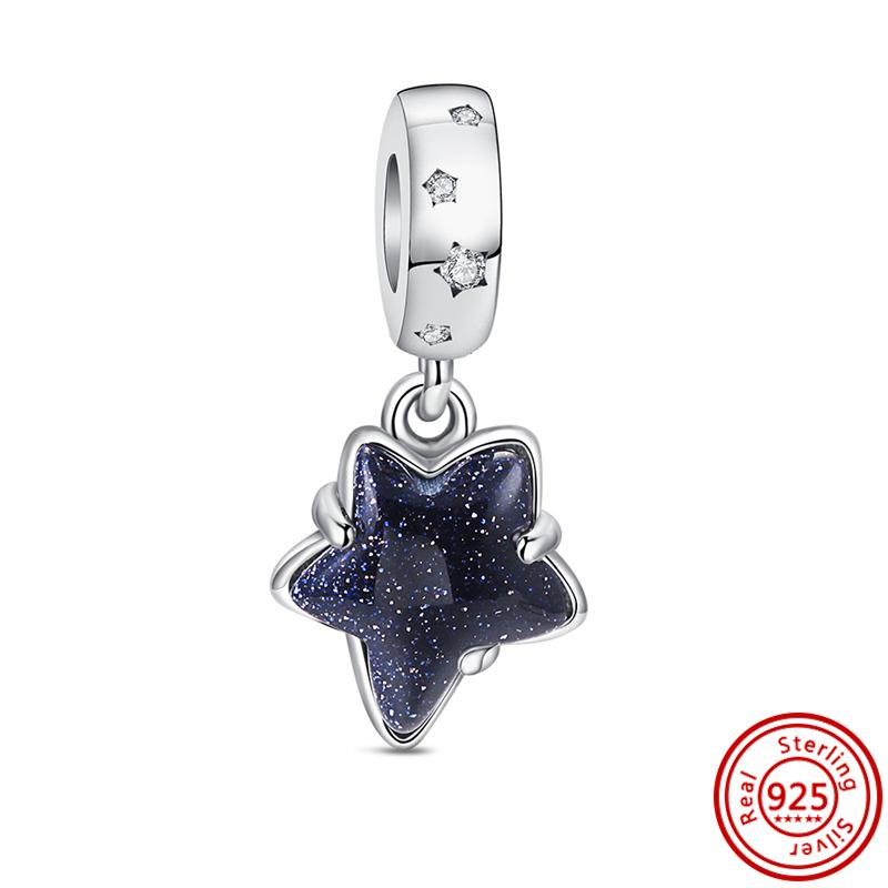 925 Серебряные голубые глаза дельфина кита тропической рыбы красочная палитра бусины шарма подходят оригинальные подвески браслет женские ювелирные изделия
