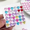 Bling Decorative Sticker Love Heart Rhinestone 3D Crystal  Sticker DIY Children Toys