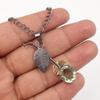 Green Amethyst Gemstone Pendant 925 Stamped Silver Handmade Women's Jewelry PP-55-10