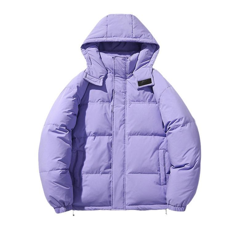 Down Jacket Men's Winter Hooded White Duck Down Thermal Jacket Couple Loose Casual Fashion Top Men's Clothing