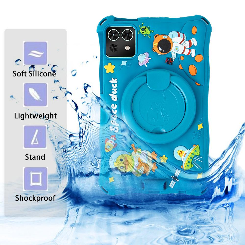 Вращающийся мультяшный мягкий чехол для Samsung Galaxy Tab A7 Lite A9 8.7 дюймов SM-T220 T225 SM-X110 X115 силиконовый детский чехол-подставка для планшета