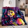 1 шт. Фланелевое одеяло Wonder Woman Мягкое, теплое и уютное для дивана, кровати, офиса и путешествий Универсальное всесезонное Подарок, Рождественский подарок