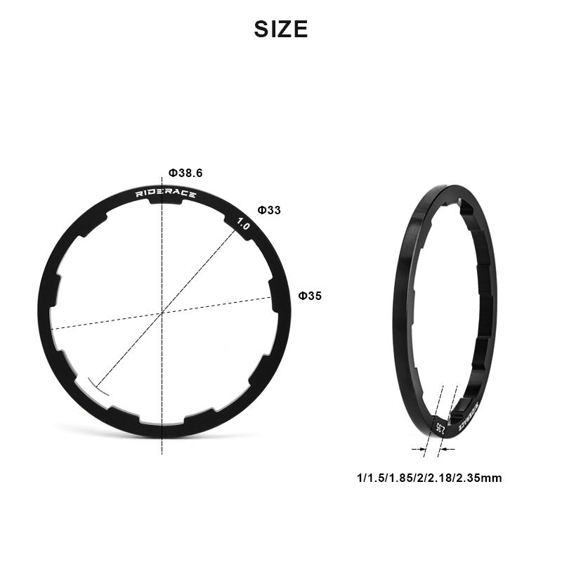3 шт. шайба для ступицы велосипеда 1/1,5/1,85/2/2,18/2,35 мм прокладка для 7 8 9 10 11 скоростного горного шоссейного велосипеда кассета маховик проставка