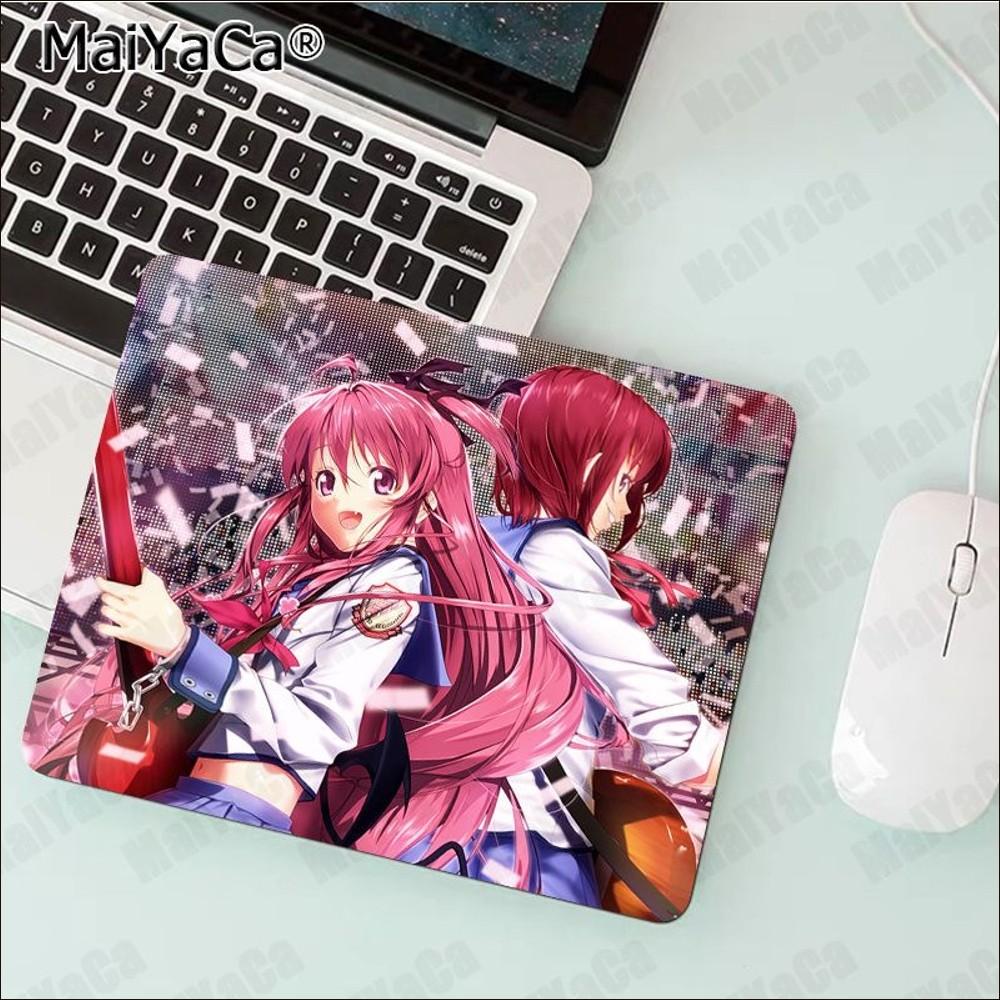 Коврик для мыши Angel Beats Аниме Резиновый Маленький Утолщенный Коврик для мыши Игровой Клавиатурный Настольный Коврик Канцелярские Товары Декор Комнаты Коврик для мыши