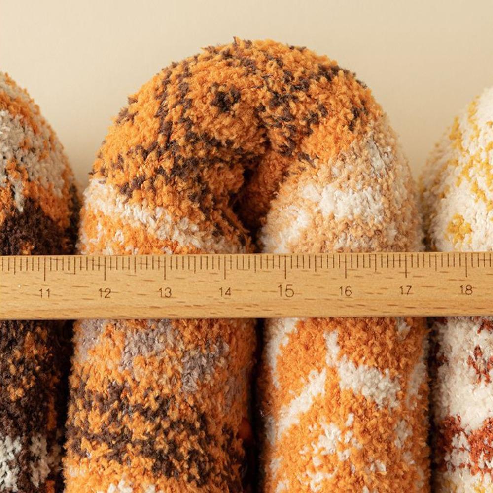 Утепленные термоноски, носки-тапочки из берберского флиса, новые напольные носки, зима