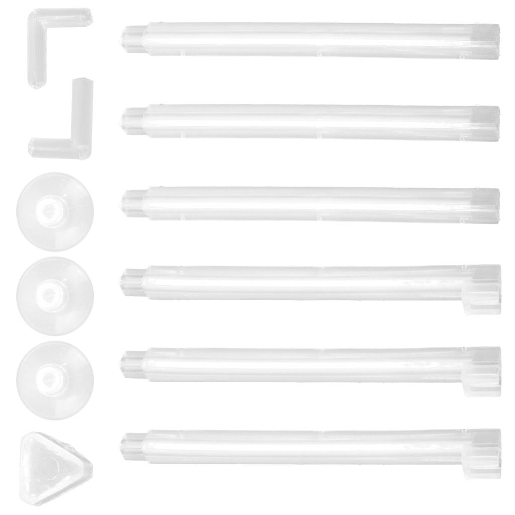 Aquarium Air Bar Plastic Transparent Fish Tank Bubble Release Tube with Three Suction Cups