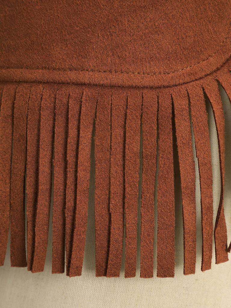 Мальчик Вестерн Ковбойский Жилет Замша Кисточки Хэллоуин Косплей Костюм Реквизит для Фотосъемки Наряд в Вестерн Стиле