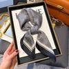 Корейский атласный маленький квадратный платок 71x71см, персонализированная защита шеи, шелковый платок, мягкий шелковистый, профессиональный платок, шарф-ремень, женский