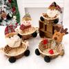 Christmas Candy Storage Basket Decoration Santa Claus Storage Basket Gift ARI
