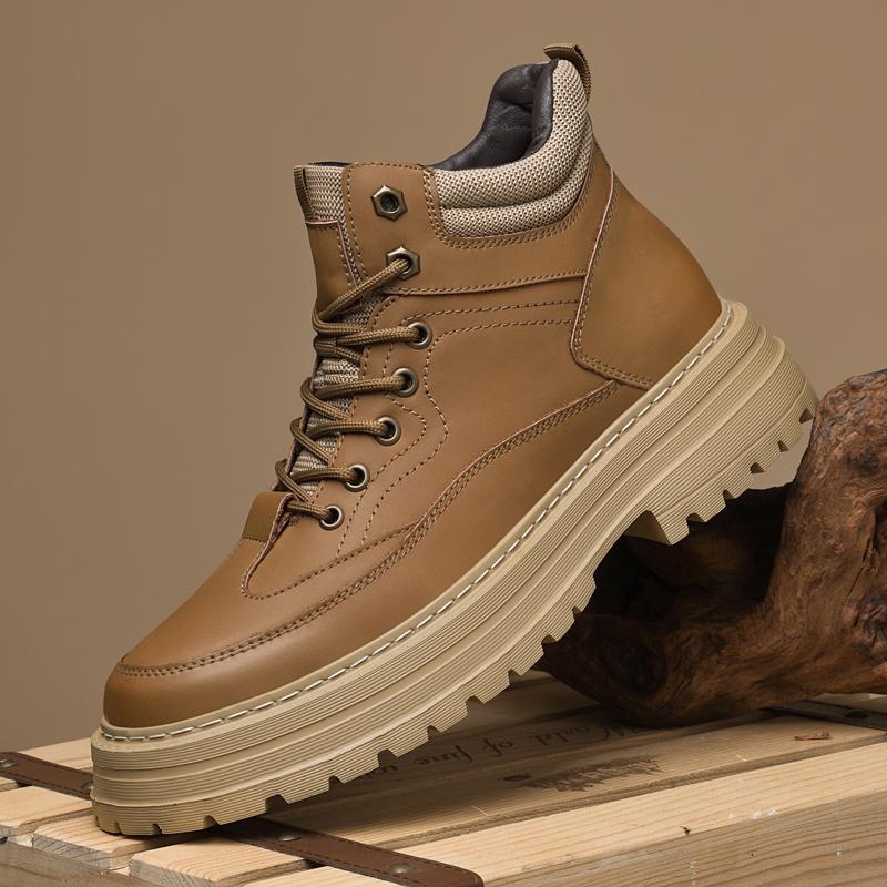 Роскошные брендовые мужские короткие ботинки на шнуровке, мужские офисные ботинки, мужские высокие зимние ботинки в стиле ретро для занятий спортом на открытом воздухе
