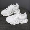 Женские кроссовки «папины кроссовки» 2025 весна новые популярные обувь женская модные однотонные повседневные спортивные ins трендовые белые кроссовки