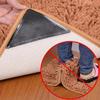 4pcs Triangular Carpet Anti Slip Stickers for Tile Floor Carpet Corner Pads Washable and Reusable Nano Anti Slip Fixed Pads