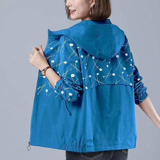 Spring Summer and Autumn Coat Women's Fashion Large Korean Edition Women's Windbreaker Thin Edition