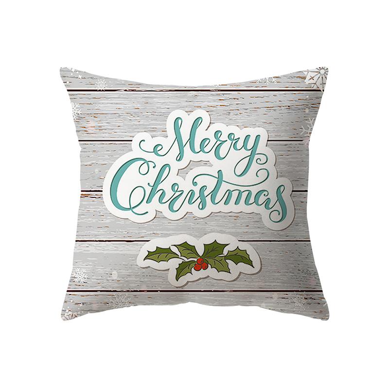 Christmas Theme Decorative Printing Pattern Cushion Cover Home Living Room Sofa Decorative Pillow Pillow Cover