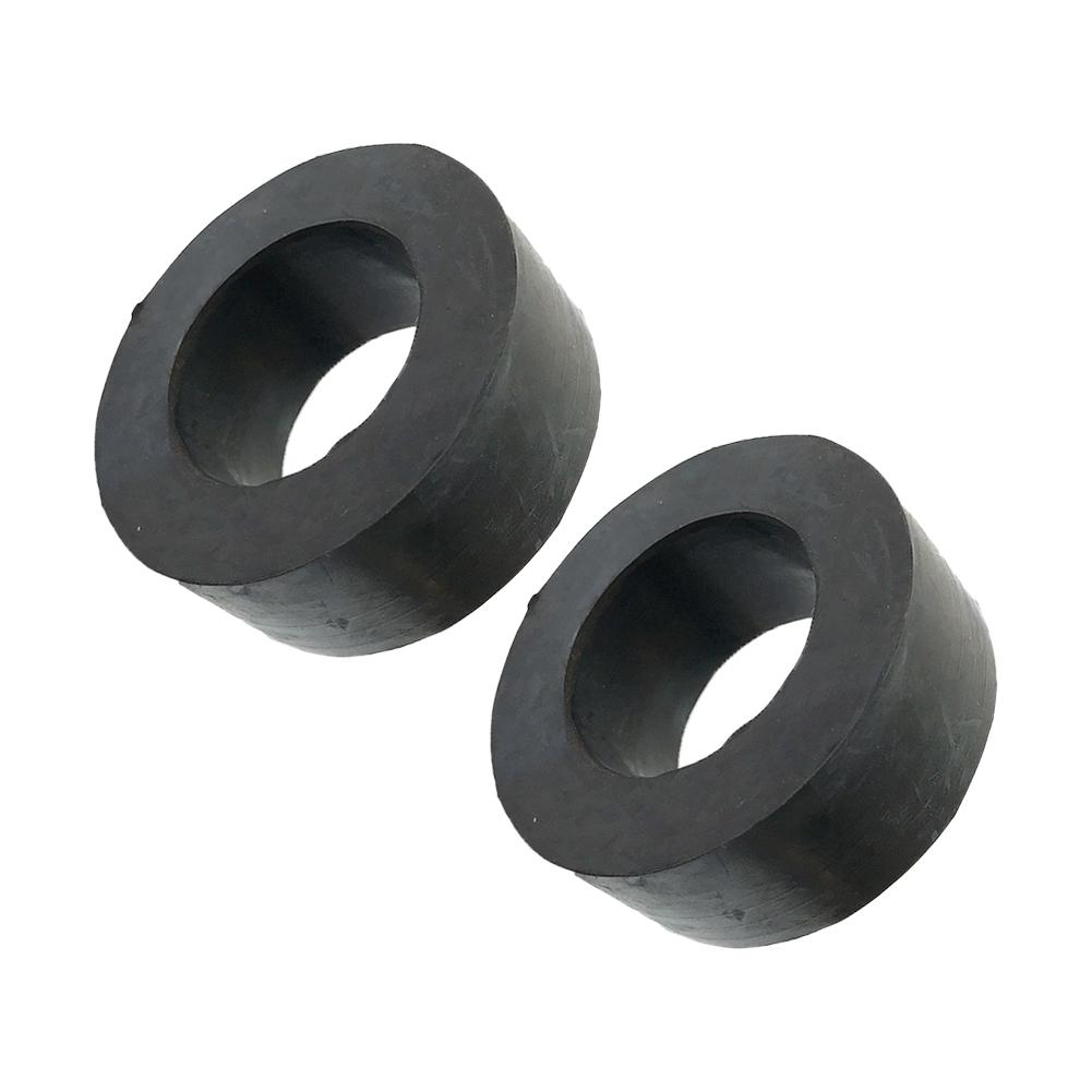 2Pcs Weight Plate Spacers Barbell Guide Rods Shock-absorbing Rubber Washers